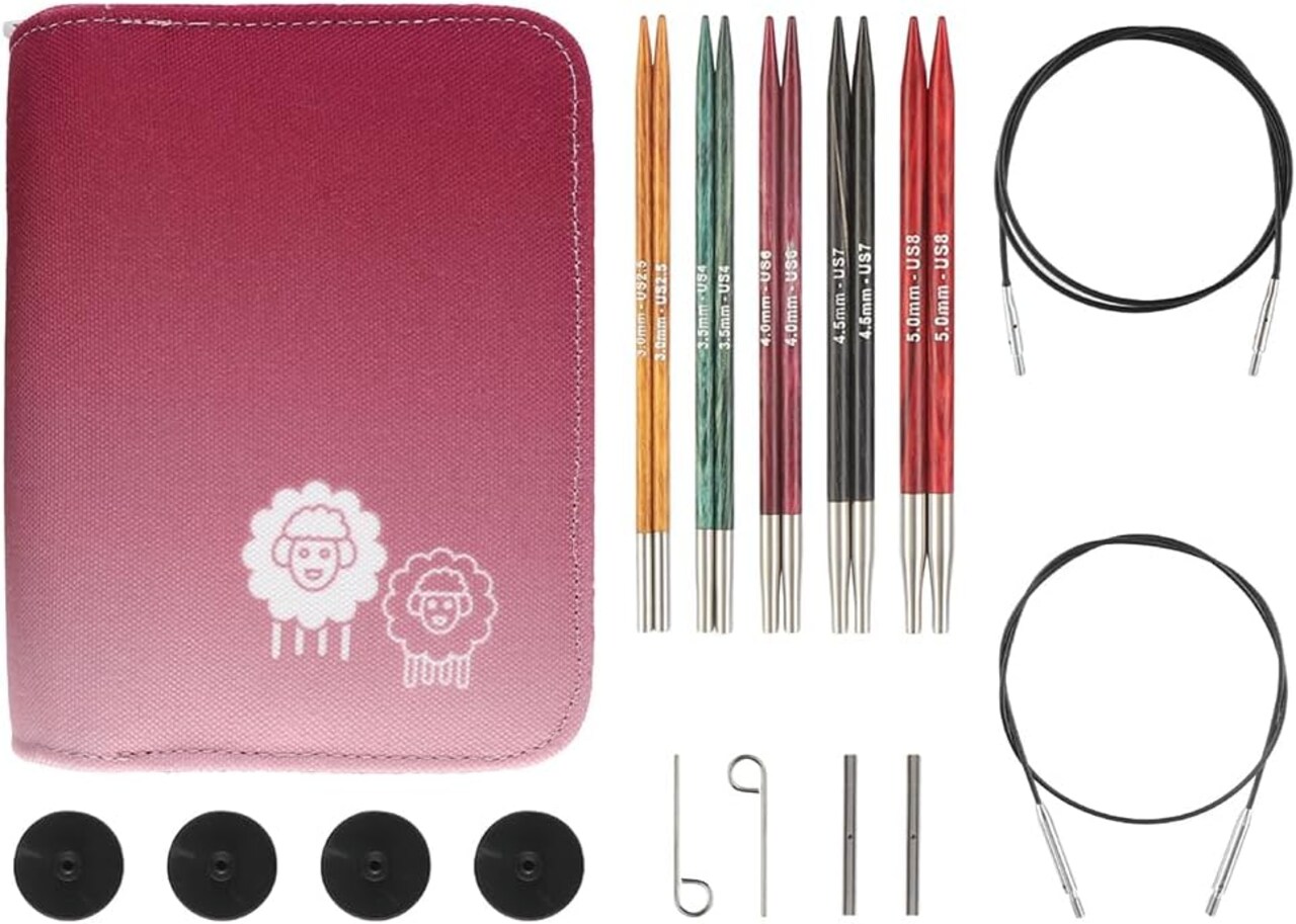 KnitPro Dreamz Starter Interchangeable Circular Knitting Needle Set 5" (13cm)